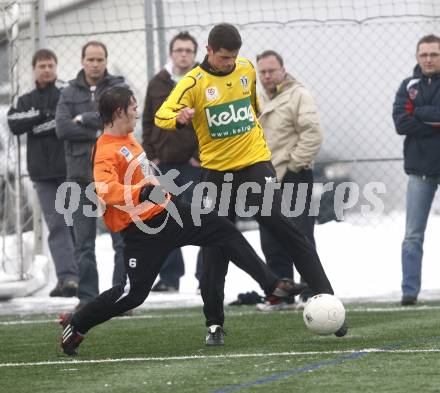 Fussball Testspiel. WAC/St. Andrae gegen SK Austria Kaernten. Alexander Hoertnagl (Austria Kaernten), Benjamin Buchbauer (WAC/St. Andrae). St. Andrae, am 17.1.2009.
Foto: Kuess
---
pressefotos, pressefotografie, kuess, qs, qspictures, sport, bild, bilder, bilddatenbank