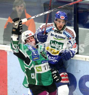 EBEL. Eishockey Bundesliga. EC Pasut VSV gegen HDD TILIA Olimpija Ljubljana.  ORAZE Martin (VSV), ELIK Todd (Ljubljana). Villach, am 20.1.2009.
Foto: Kuess 


---
pressefotos, pressefotografie, kuess, qs, qspictures, sport, bild, bilder, bilddatenbank