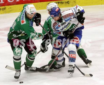 EBEL. Eishockey Bundesliga. EC Pasut VSV gegen HDD TILIA Olimpija Ljubljana.  MONDOU Benoit (VSV), PAVLIN Ziga (Ljubljana). Villach, am 20.1.2009.
Foto: Kuess 


---
pressefotos, pressefotografie, kuess, qs, qspictures, sport, bild, bilder, bilddatenbank