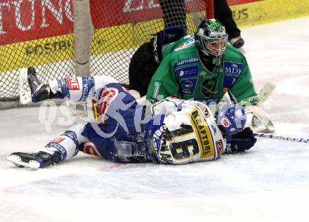 EBEL. Eishockey Bundesliga. EC Pasut VSV gegen HDD TILIA Olimpija Ljubljana. CAVANAUGH Dan (VSV),  SILA Ales (Ljubljana). Villach, am 20.1.2009.
Foto: Kuess 


---
pressefotos, pressefotografie, kuess, qs, qspictures, sport, bild, bilder, bilddatenbank