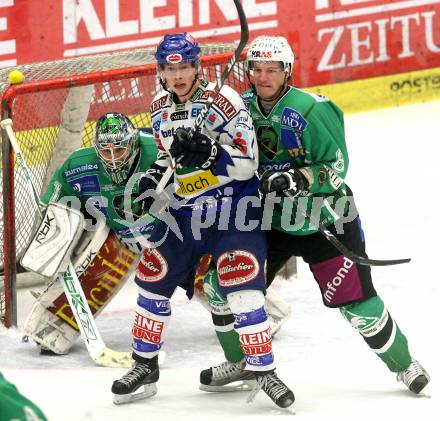 EBEL. Eishockey Bundesliga. EC Pasut VSV gegen HDD TILIA Olimpija Ljubljana.  RAFFL Michael (VSV), SILA  Ales, GROZNIK Bostjan  (Ljubljana). Villach, am 20.1.2009.
Foto: Kuess 


---
pressefotos, pressefotografie, kuess, qs, qspictures, sport, bild, bilder, bilddatenbank