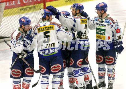 EBEL. Eishockey Bundesliga. EC Pasut VSV gegen HDD TILIA Olimpija Ljubljana.  Torjubel (VSV). Villach, am 20.1.2009.
Foto: Kuess 


---
pressefotos, pressefotografie, kuess, qs, qspictures, sport, bild, bilder, bilddatenbank