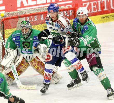 EBEL. Eishockey Bundesliga. EC Pasut VSV gegen HDD TILIA Olimpija Ljubljana.  RAFFL Michael (VSV), KUZNIK Greg, SILA  Ales  (Ljubljana). Villach, am 20.1.2009.
Foto: Kuess 


---
pressefotos, pressefotografie, kuess, qs, qspictures, sport, bild, bilder, bilddatenbank