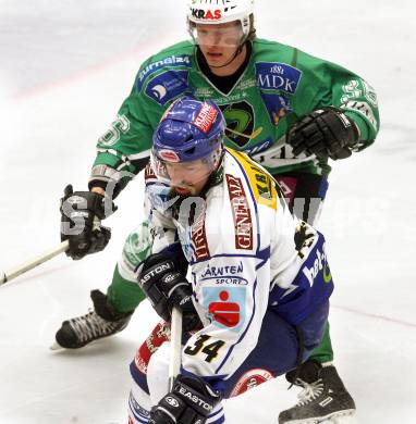 EBEL. Eishockey Bundesliga. EC Pasut VSV gegen HDD TILIA Olimpija Ljubljana.  PEINTNER Markus  (VSV), PETRILAINEN Pasi (Ljubljana). Villach, am 20.1.2009.
Foto: Kuess 


---
pressefotos, pressefotografie, kuess, qs, qspictures, sport, bild, bilder, bilddatenbank