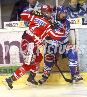 EBEL. Eishockey Bundesliga. EC KAC gegen EC VSV.  Herbert Ratz (KAC), Markus Peintner (VSV). Klagenfurt, am 23.1.2009.
Foto: Kuess 

---
pressefotos, pressefotografie, kuess, qs, qspictures, sport, bild, bilder, bilddatenbank