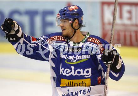 EBEL. Eishockey Bundesliga. EC KAC gegen EC VSV. Torjubel Thomas Raffl (VSV). Klagenfurt, am 23.1.2009.
Foto: Kuess 

---
pressefotos, pressefotografie, kuess, qs, qspictures, sport, bild, bilder, bilddatenbank