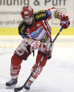 EBEL. Eishockey Bundesliga. EC KAC gegen EC VSV. Johannes Kirisits (KAC). Klagenfurt, am 23.1.2009.
Foto: Kuess 

---
pressefotos, pressefotografie, kuess, qs, qspictures, sport, bild, bilder, bilddatenbank