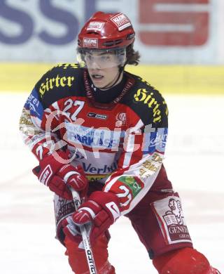 EBEL. Eishockey Bundesliga. EC KAC gegen EC VSV. Thomas Hundertpfund (KAC). Klagenfurt, am 23.1.2009.
Foto: Kuess 

---
pressefotos, pressefotografie, kuess, qs, qspictures, sport, bild, bilder, bilddatenbank