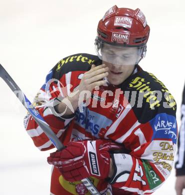 EBEL. Eishockey Bundesliga. EC KAC gegen EC VSV. Manuel Geier (KAC). Klagenfurt, am 23.1.2009.
Foto: Kuess 

---
pressefotos, pressefotografie, kuess, qs, qspictures, sport, bild, bilder, bilddatenbank