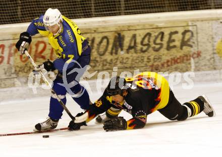 Eishockey CHL. 1. EHC Althofen gegen EC SV Spittal/Drau. Markus Wriessnegger (Althofen), Michael Koell  (Spittal). Althofen, am 24.1.2009.
Foto: Kuess
---
pressefotos, pressefotografie, kuess, qs, qspictures, sport, bild, bilder, bilddatenbank