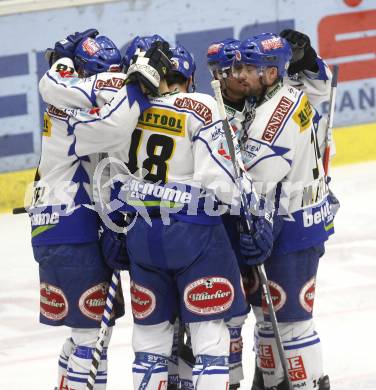 EBEL. Eishockey Bundesliga. EC Pasut VSV gegen HK Acroni Jesenice. Torjubel VSV. Villach, am 27.1.2009.
Foto: Kuess 


---
pressefotos, pressefotografie, kuess, qs, qspictures, sport, bild, bilder, bilddatenbank