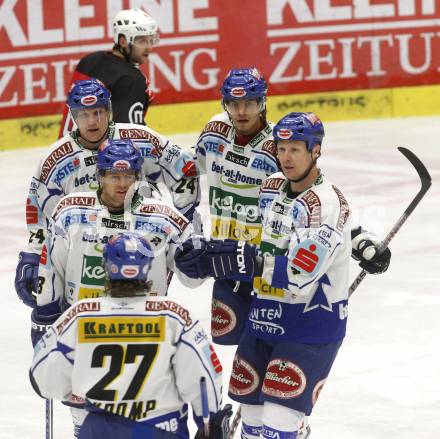 EBEL. Eishockey Bundesliga. EC Pasut VSV gegen HK Acroni Jesenice.  Torjubel VSV. Villach, am 27.1.2009.
Foto: Kuess 


---
pressefotos, pressefotografie, kuess, qs, qspictures, sport, bild, bilder, bilddatenbank