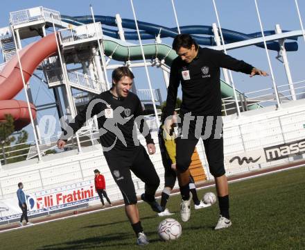 Fussball Trainingslager Austria Kaernten. Marc Sand, Atdhe Nuhiu. Lignano, am 26.1.2009.
Foto: Kuess
---
pressefotos, pressefotografie, kuess, qs, qspictures, sport, bild, bilder, bilddatenbank