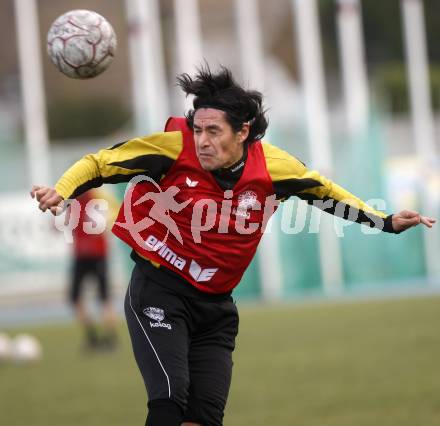 Fussball Trainingslager Austria Kaernten. Carlos Chaile.  Lignano, am 26.1.2009.
Foto: Kuess
---
pressefotos, pressefotografie, kuess, qs, qspictures, sport, bild, bilder, bilddatenbank