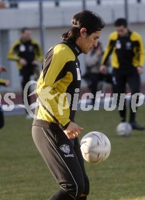 Fussball Trainingslager Austria Kaernten. Carlos Chaile.  Lignano, am 26.1.2009.
Foto: Kuess
---
pressefotos, pressefotografie, kuess, qs, qspictures, sport, bild, bilder, bilddatenbank