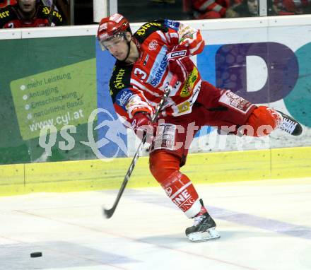 EBEL. Eishockey Bundesliga. EC KAC gegen Alba Volan SC Szekesfehervar.  KIRISITS Johannes (KAC). Klagenfurt, am 29.1.2009.
Foto: Kuess 

---
pressefotos, pressefotografie, kuess, qs, qspictures, sport, bild, bilder, bilddatenbank