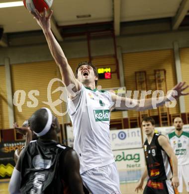 Basketball Bundesliga. Woerthersee Piraten gegen Klosterneuburg. Selmir Husanovic (Piraten). Klagenfurt, am 1.2.2009.
Foto: Kuess 

---
pressefotos, pressefotografie, kuess, qs, qspictures, sport, bild, bilder, bilddatenbank