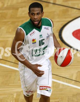 Basketball Bundesliga. Woerthersee Piraten gegen Klosterneuburg. Timothy Burnette (Piraten). Klagenfurt, am 1.2.2009.
Foto: Kuess 

---
pressefotos, pressefotografie, kuess, qs, qspictures, sport, bild, bilder, bilddatenbank