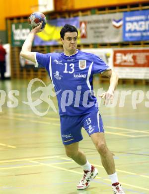 Handball Bundesliga. SC Ferlach gegen HCK 59.  Bostjan Stusaj (Ferlach). Ferlach, 31.1.2009
Foto:  Kuess

---
pressefotos, pressefotografie, kuess, qs, qspictures, sport, bild, bilder, bilddatenbank