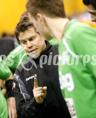 Handball Bundesliga. SC Ferlach gegen HCK 59.  Trainer Michael Pontasch (HCK). Ferlach, 31.1.2009
Foto:  Kuess

---
pressefotos, pressefotografie, kuess, qs, qspictures, sport, bild, bilder, bilddatenbank