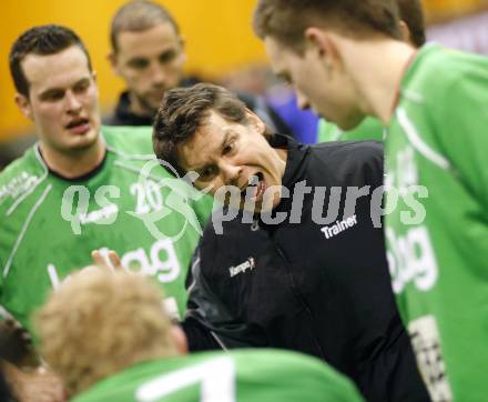 Handball Bundesliga. SC Ferlach gegen HCK 59.  Patrick Jochum, Trainer Michael Pontasch (HCK). Ferlach, 31.1.2009
Foto:  Kuess

---
pressefotos, pressefotografie, kuess, qs, qspictures, sport, bild, bilder, bilddatenbank