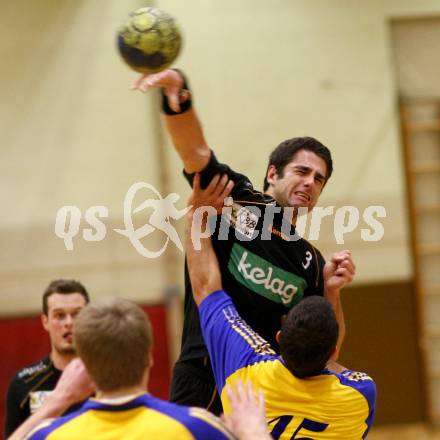 Handball Bundesliga. SVVW gegen HCK 59.  SULJIC Sedin (SVVW), SOUREK Josef (HCK). Klagenfurt, 7.2.2009
Foto:  Kuess

---
pressefotos, pressefotografie, kuess, qs, qspictures, sport, bild, bilder, bilddatenbank