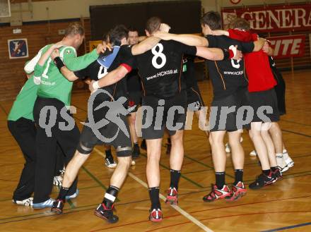 Handball Bundesliga. SVVW gegen HCK 59.  Jubel (HCK). Klagenfurt, 7.2.2009
Foto:  Kuess

---
pressefotos, pressefotografie, kuess, qs, qspictures, sport, bild, bilder, bilddatenbank