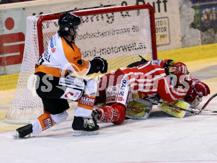 EBEL. Eishockey Bundesliga. KAC gegen EC Graz 99ers. CRAIG Michael (KAC), MOTHERWELL Brett, GRUMET-MORRIS Dov (Graz). Klagenfurt, am 13.2.2009.
Foto: Kuess 

---
pressefotos, pressefotografie, kuess, qs, qspictures, sport, bild, bilder, bilddatenbank