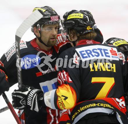 EBEL. Eishockey Bundesliga. EC Pasut VSV gegen EV VIENNA CAPITALS. Torjubel Caps. Villach, am 13.2.2009.
Foto: Kuess 


---
pressefotos, pressefotografie, kuess, qs, qspictures, sport, bild, bilder, bilddatenbank