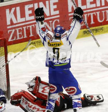 EBEL. Eishockey Bundesliga. EC Pasut VSV gegen EV VIENNA CAPITALS.  Torjubel VSV.  Villach, am 13.2.2009.
Foto: Kuess 


---
pressefotos, pressefotografie, kuess, qs, qspictures, sport, bild, bilder, bilddatenbank