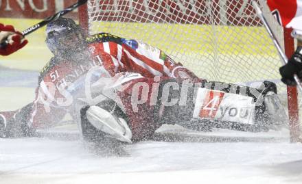 EBEL. Eishockey Bundesliga. KAC gegen HC TWK Innsbruck, Die Haie.  Travis Scott im Eisstaub (KAC). Klagenfurt, am 17.2.2009.
Foto: Kuess 

---
pressefotos, pressefotografie, kuess, qs, qspictures, sport, bild, bilder, bilddatenbank