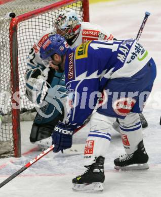 EBEL. Eishockey Bundesliga. EC Pasut VSV gegen EHC LIWEST Linz.  MAPLETOFT Justin (VSV), WESTLUND  Alex  (Linz). Villach, am 17.2.2009.
Foto: Kuess 


---
pressefotos, pressefotografie, kuess, qs, qspictures, sport, bild, bilder, bilddatenbank