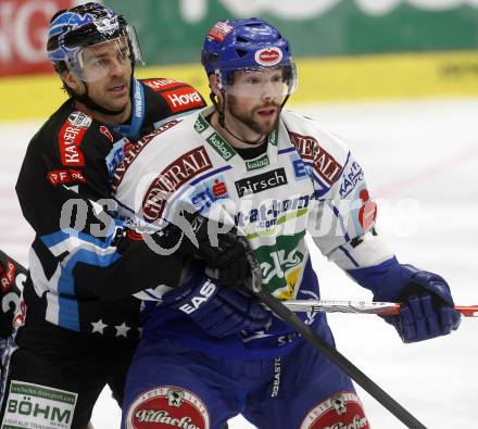 EBEL. Eishockey Bundesliga. EC Pasut VSV gegen EHC LIWEST Linz. Justin Mapletoft, (VSV), Petri Liimatainen  (Linz). Villach, am 22.2.2009.
Foto: Kuess 


---
pressefotos, pressefotografie, kuess, qs, qspictures, sport, bild, bilder, bilddatenbank