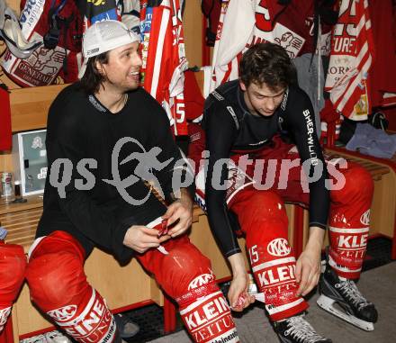 EBEL. Eishockey Bundesliga. Christoph Harand, Paul Schellander (KAC). Klagenfurt, am 22.2.2009.
Foto: Kuess
---
pressefotos, pressefotografie, kuess, qs, qspictures, sport, bild, bilder, bilddatenbank