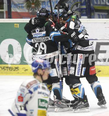 EBEL. Eishockey Bundesliga. EC Pasut VSV gegen EHC LIWEST Linz. Torjubel (Linz). Villach, am 22.2.2009.
Foto: Kuess 


---
pressefotos, pressefotografie, kuess, qs, qspictures, sport, bild, bilder, bilddatenbank