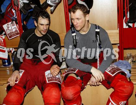 EBEL. Eishockey Bundesliga. Warren Norris, Mike Craig (KAC). Klagenfurt, am 22.2.2009.
Foto: Kuess
---
pressefotos, pressefotografie, kuess, qs, qspictures, sport, bild, bilder, bilddatenbank