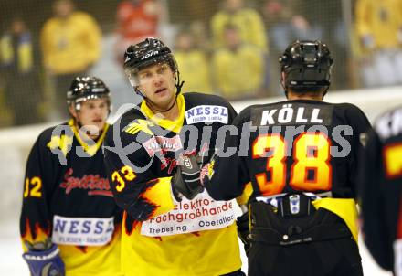 Eishockey. CHL. Althofen gegen Spittal. Torjubel  Smatrala Jaromir, Koell Michael (Spittal). Althofen, 25.2.2009.
Foto: Kuess
---
pressefotos, pressefotografie, kuess, qs, qspictures, sport, bild, bilder, bilddatenbank