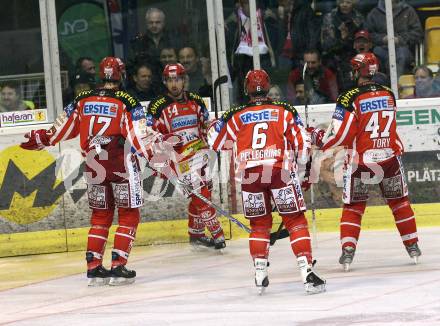 EBEL. Eishockey Bundesliga. KAC gegen HC TWK Innsbruck. Torjubel  (KAC). Klagenfurt, am 26.2.2009.
Foto: Kuess 

---
pressefotos, pressefotografie, kuess, qs, qspictures, sport, bild, bilder, bilddatenbank