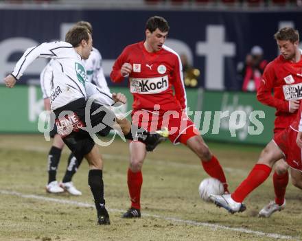 Fussball. Tipp3-Bundesliga. SK Austria Kelag Kaernten  gegen SV Mattersburg. Manuel Ortlechner (Austria Kaernten). Klagenfurt, 28.2.2009. 
Foto: Kuess

---
pressefotos, pressefotografie, kuess, qs, qspictures, sport, bild, bilder, bilddatenbank