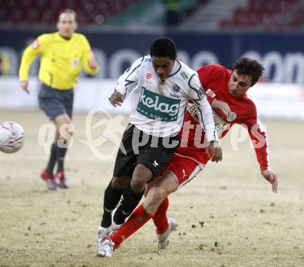 Fussball. Tipp3-Bundesliga. SK Austria Kelag Kaernten  gegen SV Mattersburg. Sandro Jose Da Silva (Austria Kaernten). Klagenfurt, 28.2.2009. 
Foto: Kuess

---
pressefotos, pressefotografie, kuess, qs, qspictures, sport, bild, bilder, bilddatenbank