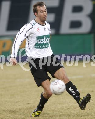 Fussball. Tipp3-Bundesliga. SK Austria Kelag Kaernten  gegen SV Mattersburg. Manuel Ortlechner  (Austria Kaernten). Klagenfurt, 28.2.2009. 
Foto: Kuess

---
pressefotos, pressefotografie, kuess, qs, qspictures, sport, bild, bilder, bilddatenbank