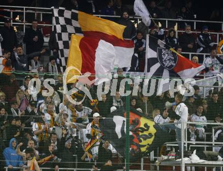 Fussball. Tipp3-Bundesliga. SK Austria Kelag Kaernten  gegen SV Mattersburg. Fans (Austria Kaernten). Klagenfurt, 28.2.2009. 
Foto: Kuess

---
pressefotos, pressefotografie, kuess, qs, qspictures, sport, bild, bilder, bilddatenbank