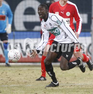 Fussball. Tipp3-Bundesliga. SK Austria Kelag Kaernten  gegen SV Mattersburg. Modou Jagne (Austria Kaernten). Klagenfurt, 28.2.2009. 
Foto: Kuess

---
pressefotos, pressefotografie, kuess, qs, qspictures, sport, bild, bilder, bilddatenbank