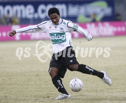 Fussball. Tipp3-Bundesliga. SK Austria Kelag Kaernten  gegen SV Mattersburg. Sandro Jose Da Silva  (Austria Kaernten). Klagenfurt, 28.2.2009. 
Foto: Kuess

---
pressefotos, pressefotografie, kuess, qs, qspictures, sport, bild, bilder, bilddatenbank