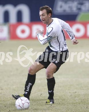 Fussball. Tipp3-Bundesliga. SK Austria Kelag Kaernten  gegen SV Mattersburg. Manuel Ortlechner  (Austria Kaernten). Klagenfurt, 28.2.2009. 
Foto: Kuess

---
pressefotos, pressefotografie, kuess, qs, qspictures, sport, bild, bilder, bilddatenbank