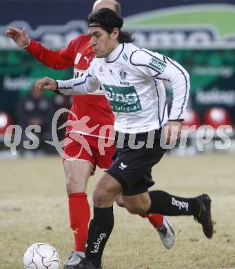Fussball. Tipp3-Bundesliga. SK Austria Kelag Kaernten  gegen SV Mattersburg. Carlos Chaile (Austria Kaernten). Klagenfurt, 28.2.2009. 
Foto: Kuess

---
pressefotos, pressefotografie, kuess, qs, qspictures, sport, bild, bilder, bilddatenbank