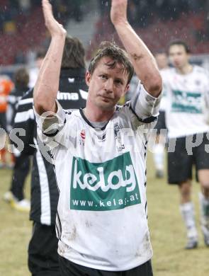 Fussball. Tipp3-Bundesliga. SK Austria Kelag Kaernten  gegen RB Salzburg. Thomas Riedl (Austria Kaernten). Klagenfurt, 4.3..2009. 
Foto: Kuess

---
pressefotos, pressefotografie, kuess, qs, qspictures, sport, bild, bilder, bilddatenbank