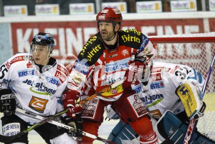 EBEL. Eishockey Bundesliga. KAC gegen EHC LIWEST Linz. Jeff Shantz,  (KAC),  Robert Lukas, Alex westlund (Linz). Klagenfurt, am 5.3.2009.
Foto: Kuess 

---
pressefotos, pressefotografie, kuess, qs, qspictures, sport, bild, bilder, bilddatenbank