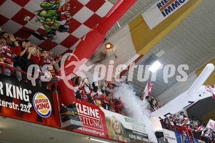 EBEL. Eishockey Bundesliga. KAC gegen EHC LIWEST Linz. Fans (KAC). Klagenfurt, am 5.3.2009.
Foto: Kuess 

---
pressefotos, pressefotografie, kuess, qs, qspictures, sport, bild, bilder, bilddatenbank