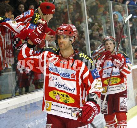 EBEL. Eishockey Bundesliga. KAC gegen EHC LIWEST Linz. Brown Sean, Furey Kirk (KAC). Klagenfurt, am 5.3.2009.
Foto: Kuess 

---
pressefotos, pressefotografie, kuess, qs, qspictures, sport, bild, bilder, bilddatenbank